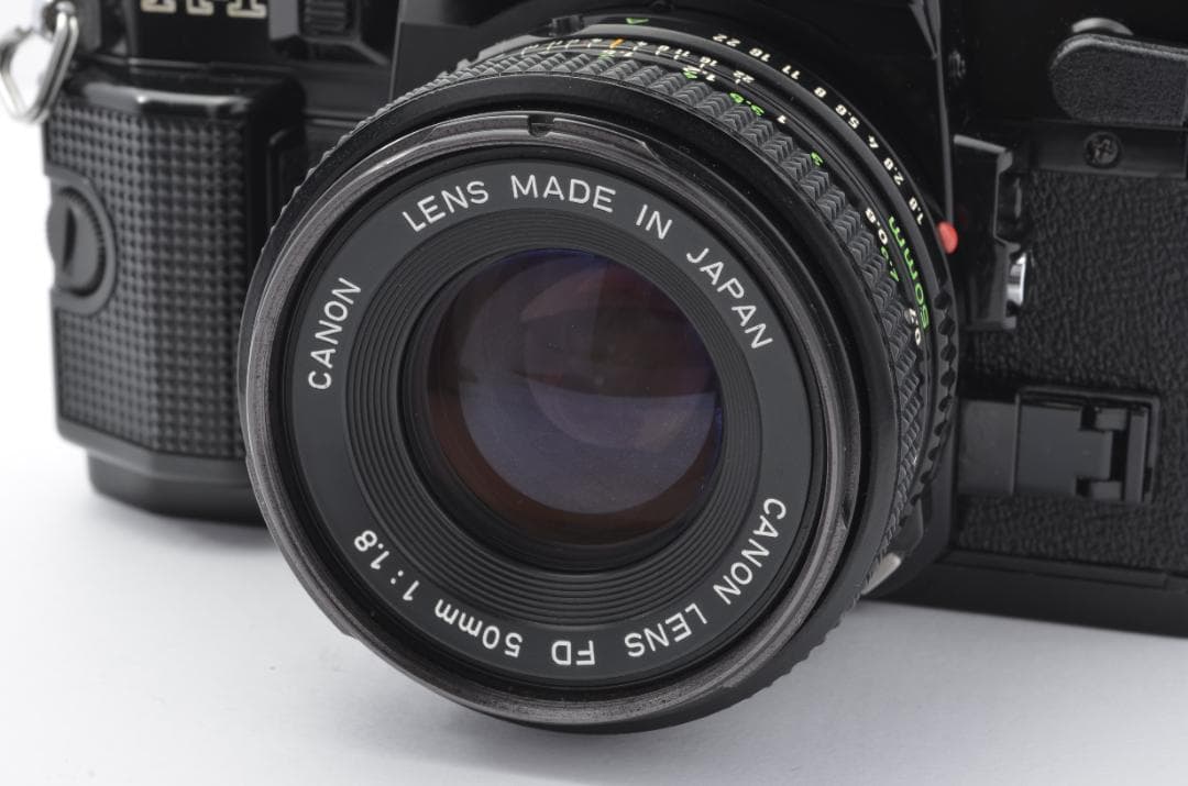 【美品】Canonキャノン A-1 ブラック 完動品　FD50mm 1:1.8