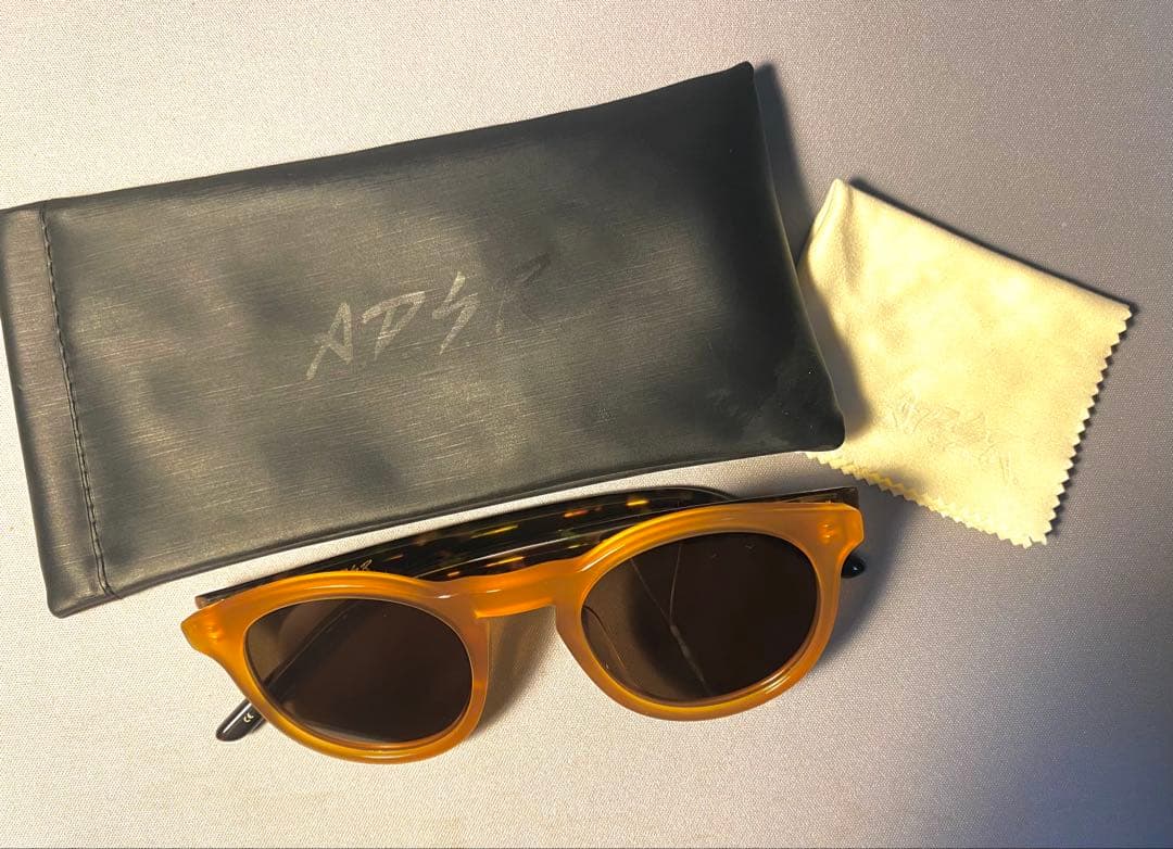 A.D.S.R. オレンジラウンド型サングラスの通販はau PAY マーケット