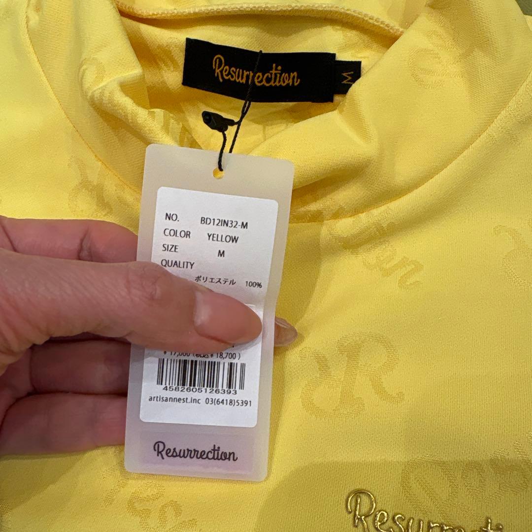 Resurrection モックネック イエロー Mサイズ シャツ