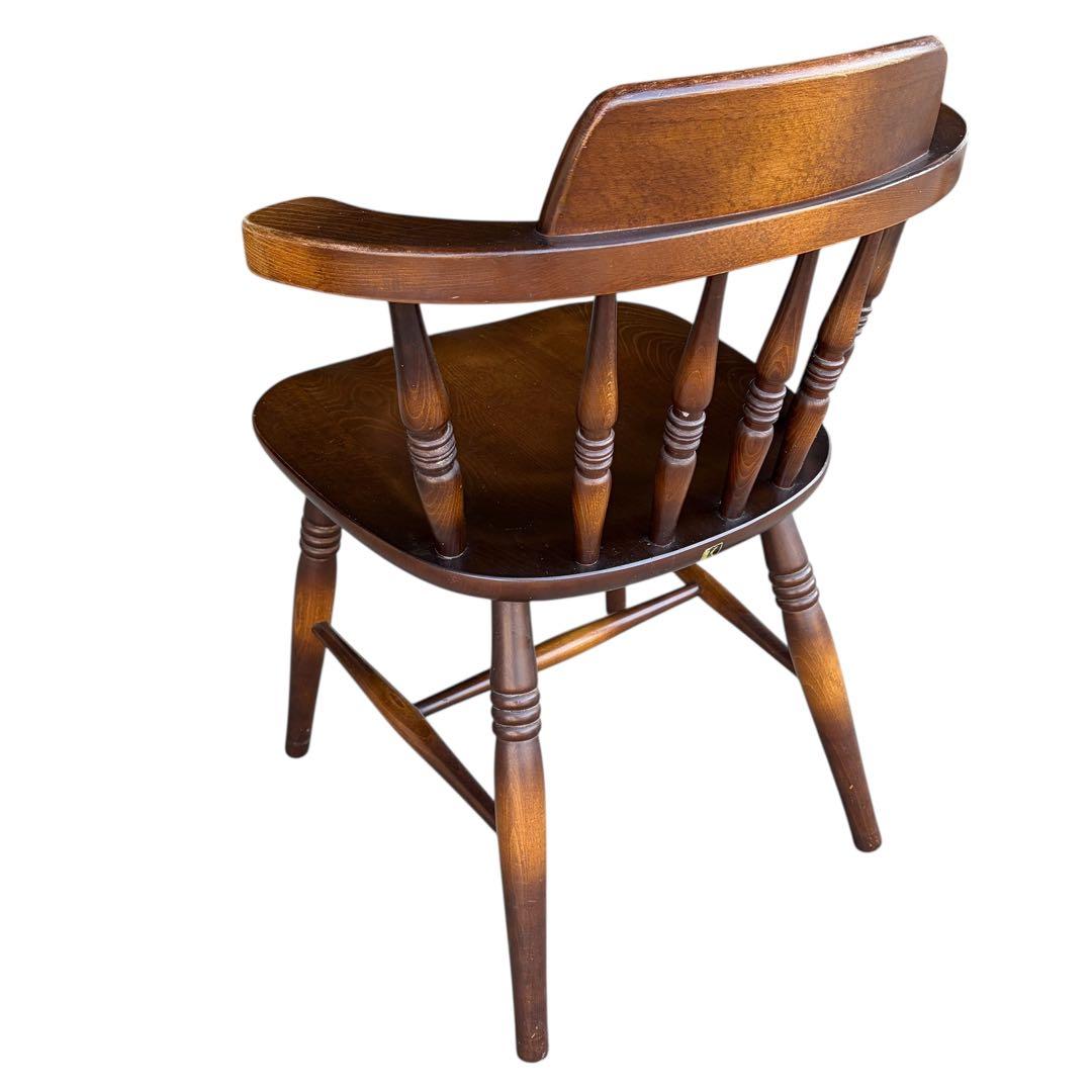 【希少美品】飛騨産業 キツツキマーク ウィンザーチェア レトロ　アンティーク①