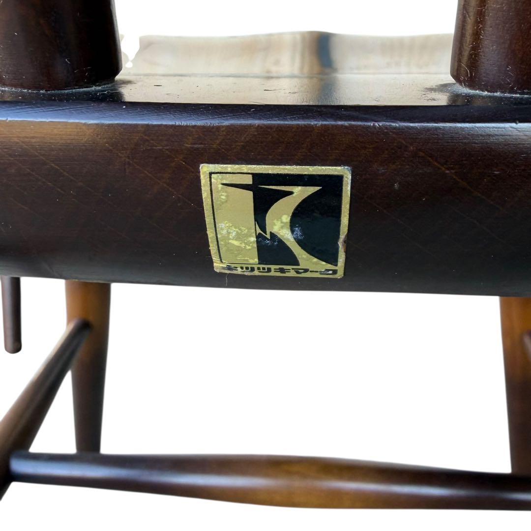 【希少美品】飛騨産業 キツツキマーク ウィンザーチェア レトロ　アンティーク①