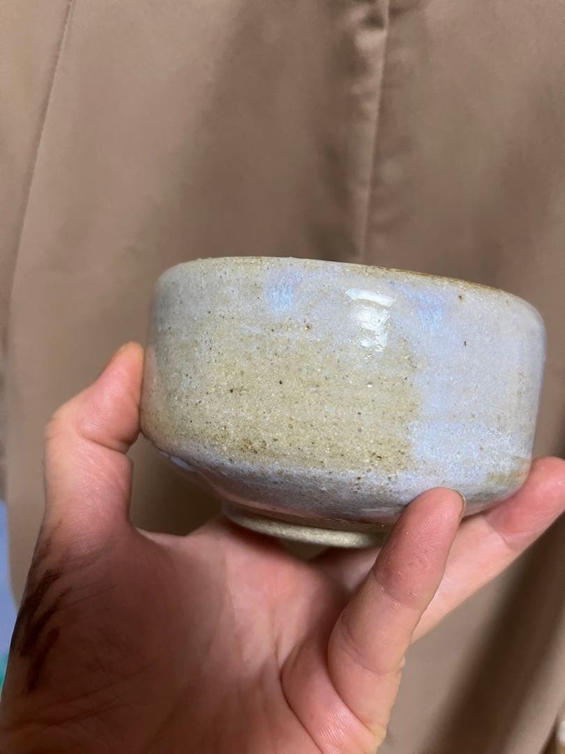 茶道具　ミニ抹茶碗　抹茶碗　陶印有　益子焼他4個セット茶　10〜10.5cm