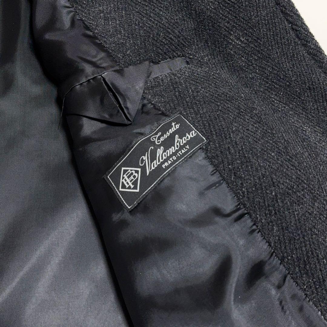 L.L.Bean バロムブローサ社製ウール ヘリンボーン メルトンコート M