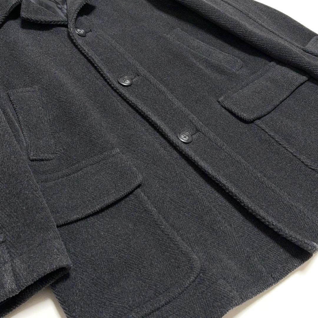 L.L.Bean バロムブローサ社製ウール ヘリンボーン メルトンコート M