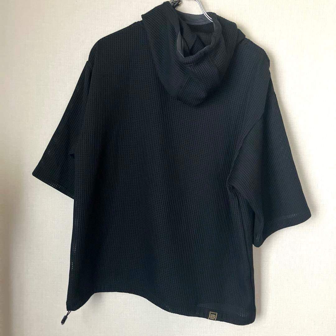 charbon ランニング　メッシュフーディ