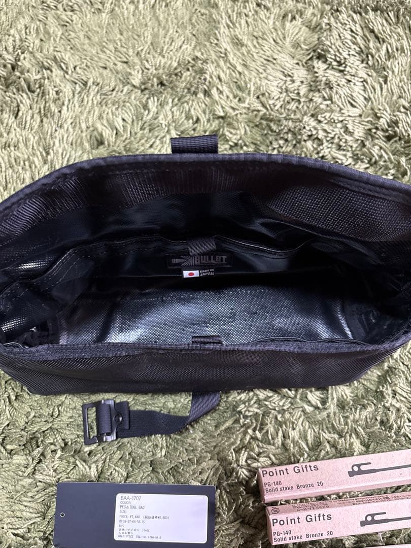 バリスティック ペグケース&村の鍛冶屋 ペグ22本&スノーピーク ペグ8本セット