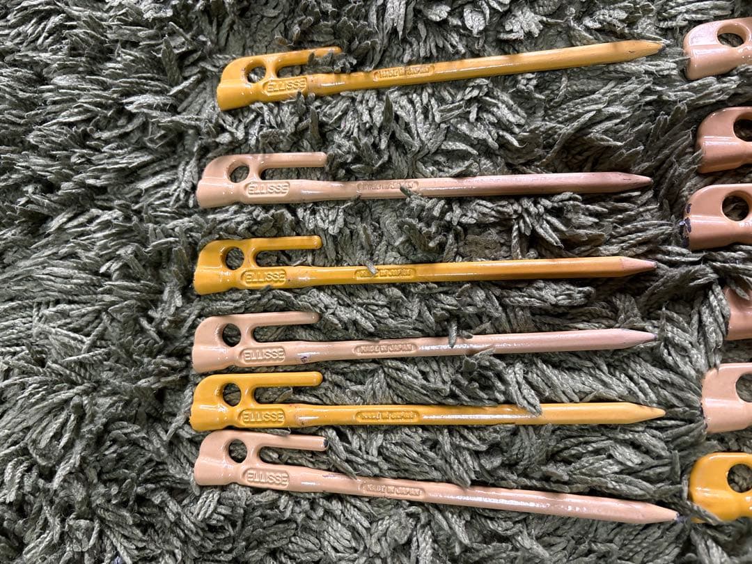 バリスティック ペグケース&村の鍛冶屋 ペグ22本&スノーピーク ペグ8本セット