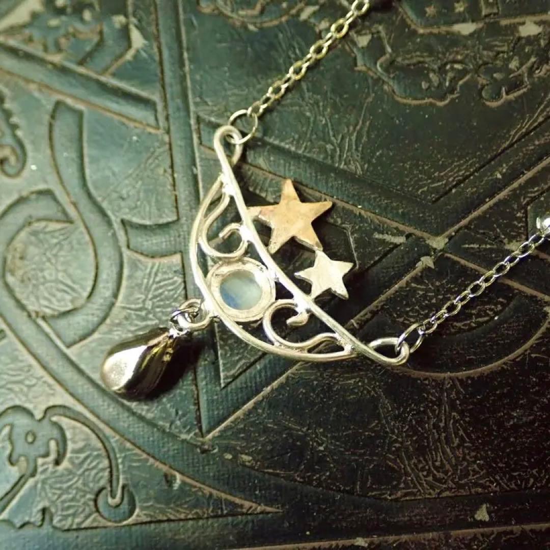専用⭐︎サフィリーン✴︎星と月舟のネックレス