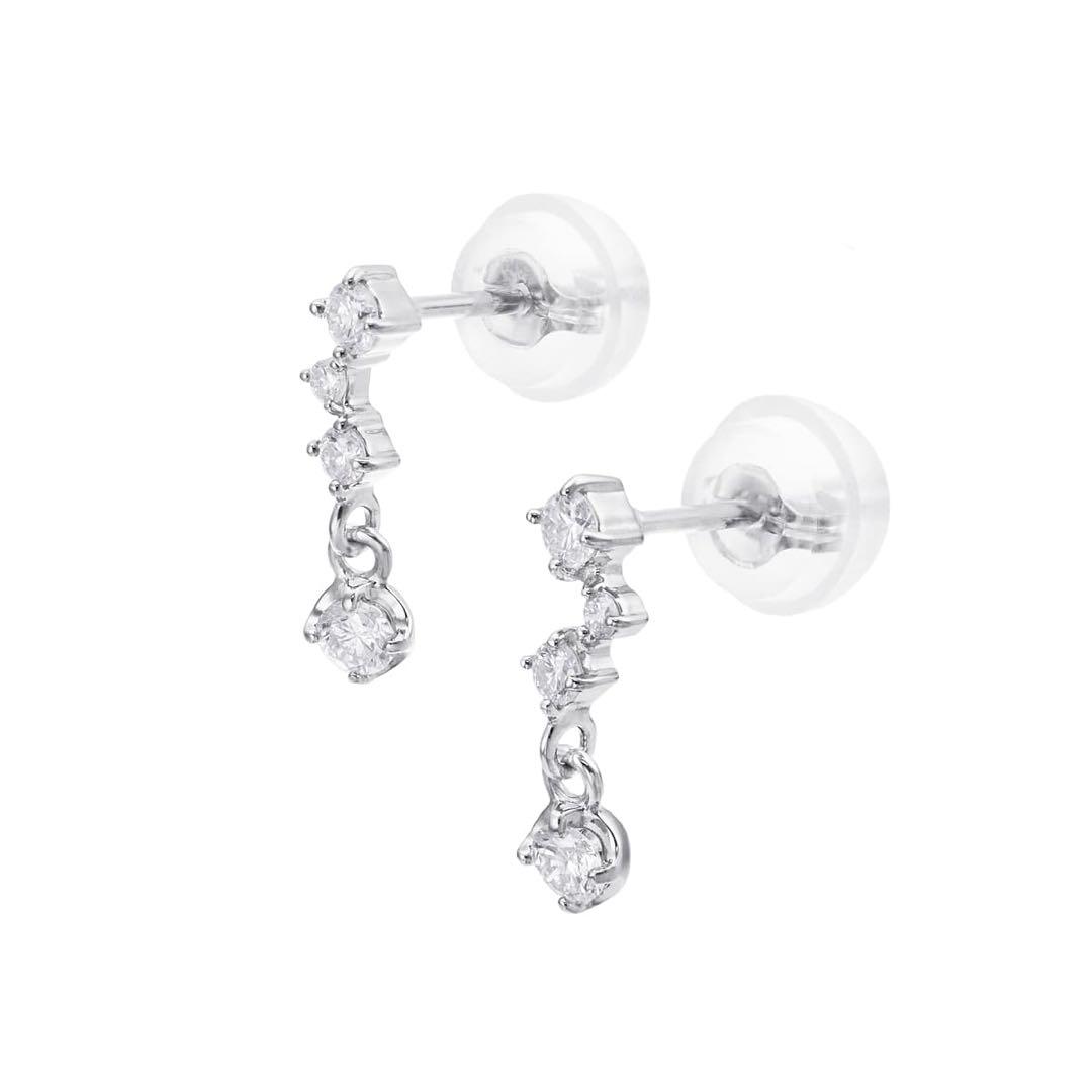 【新品未使用】TSUTSUMIプラチナダイヤモンドピアス Pt900