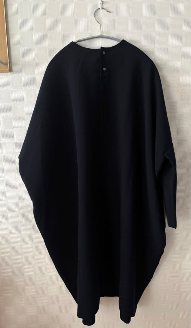 ミズイロインド コクーンワイドワンピース ネイビー 極美品 最終価格