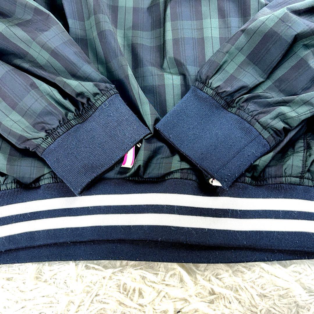 パーリーゲイツ　スニードジャック　L　緑×紺チェック　2way　裏地蓄熱　ゴルフ