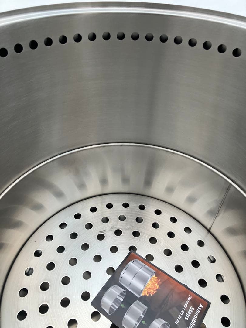 特大型ファイヤーピット高さ42cm 径40cmウッドストーブ BBQも飯盒炊爨も