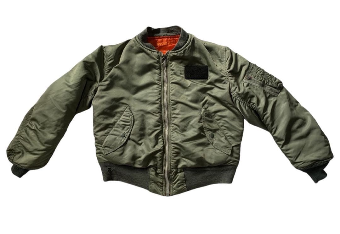 米空軍本物MA-1フライトジャケットALPHA社製Sサイズ1971年官給品希少品