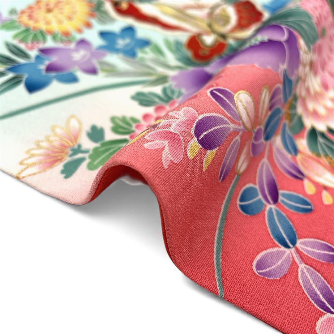 ◎mk-2164 七五三 女の子 着物 日本製 7歳 12-12