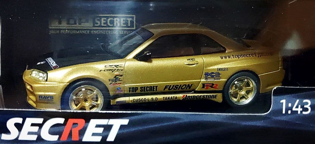 TOP SECRET R34 GOLD 1:43Scale