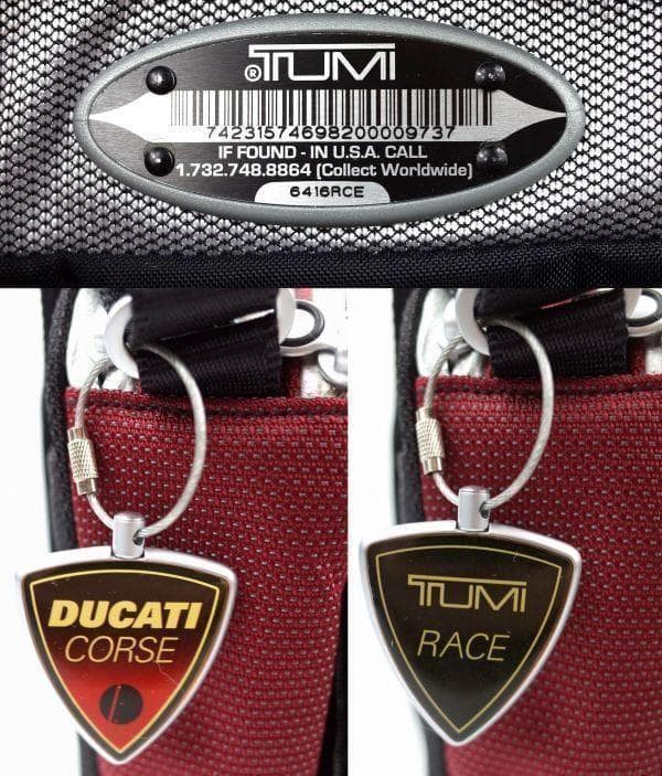 トゥミ 6416RCE T3 『ドゥカティ』 『AXIS』マップバッグ 【美品
