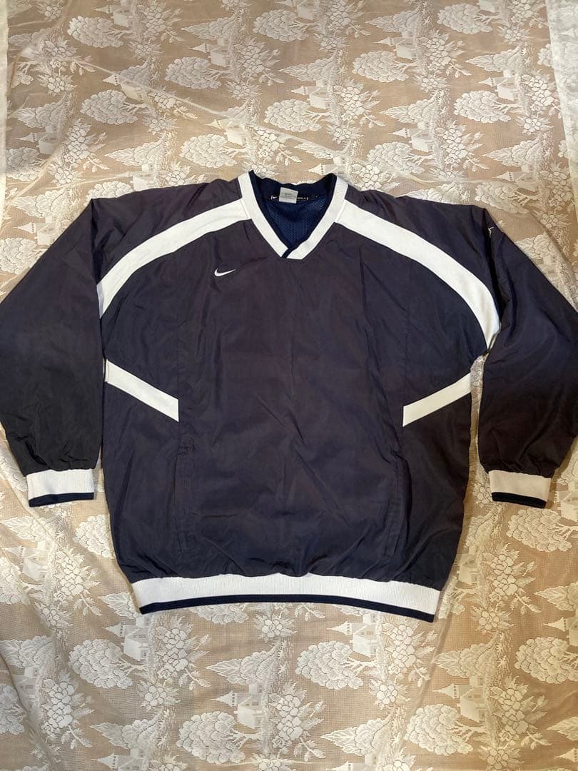 NIKE ナイキ　プルオーバーナイロンジャケット　ベースボール　XL ピステ