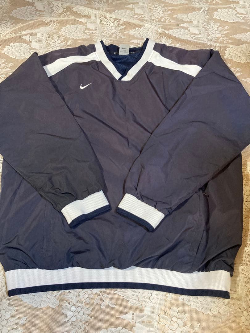 NIKE ナイキ　プルオーバーナイロンジャケット　ベースボール　XL ピステ