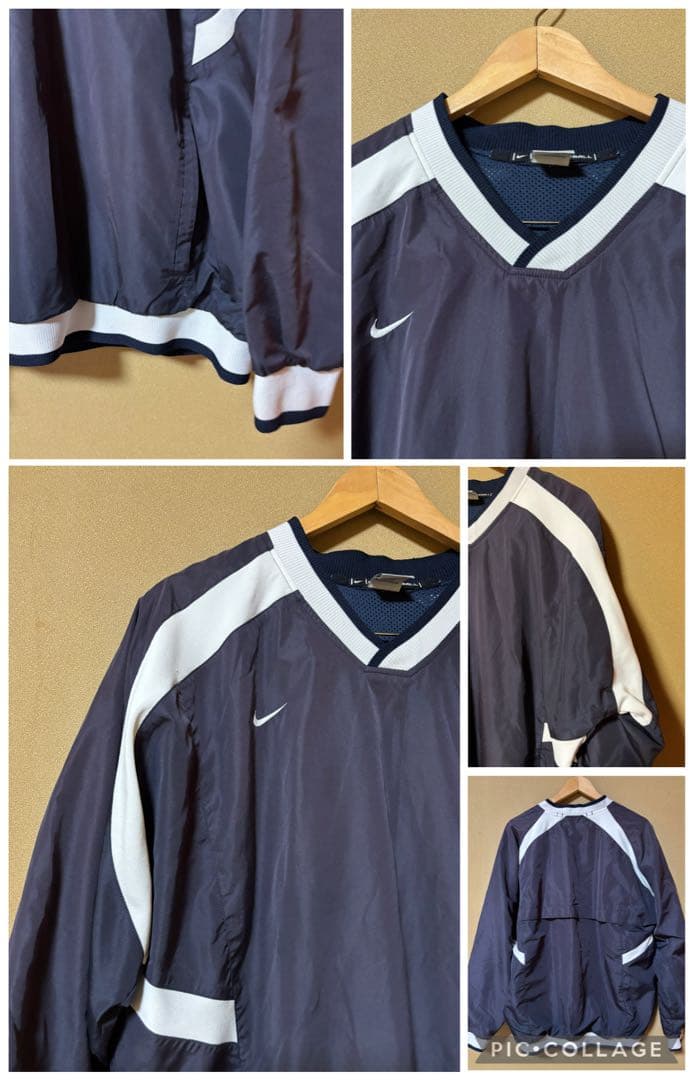 NIKE ナイキ　プルオーバーナイロンジャケット　ベースボール　XL ピステ