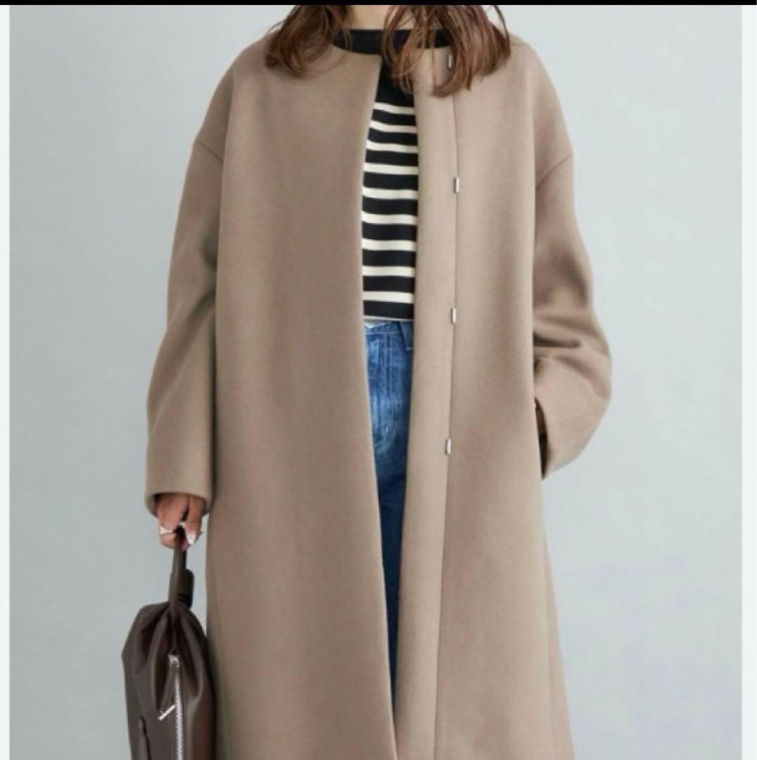 大人気【美品】【MANTECOコラボ】 SHIPS ノーカラーコート 38 - メルカリ