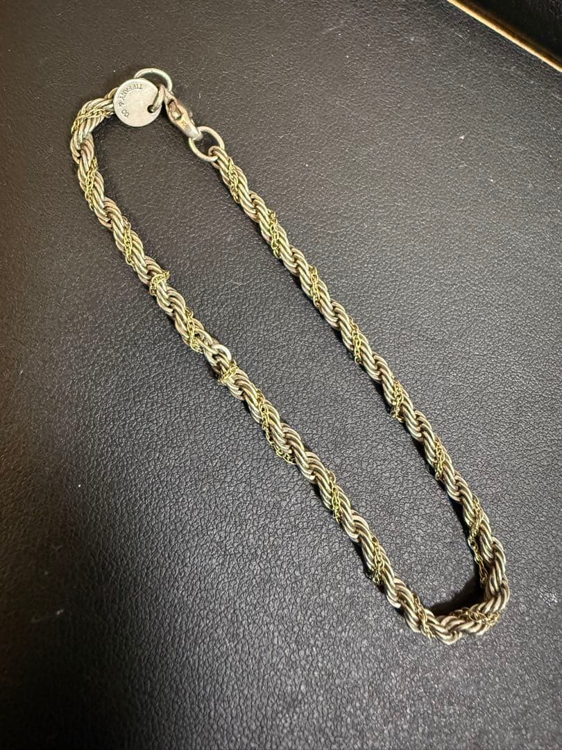 TIFFANY&CO. 925/750コンビ チェーンブレスレット