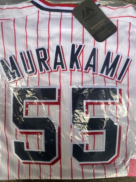 東京ヤクルトスワローズ 村上宗隆 ユニフォーム 優勝ワッペン付き M