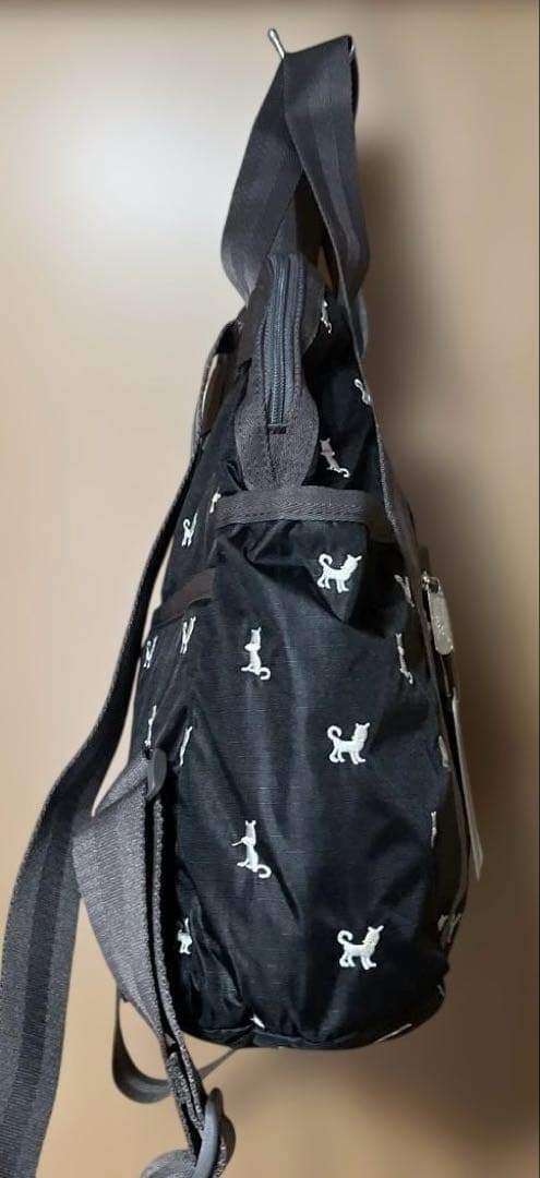 【新品】LeSportsac バックパック　猫刺繍