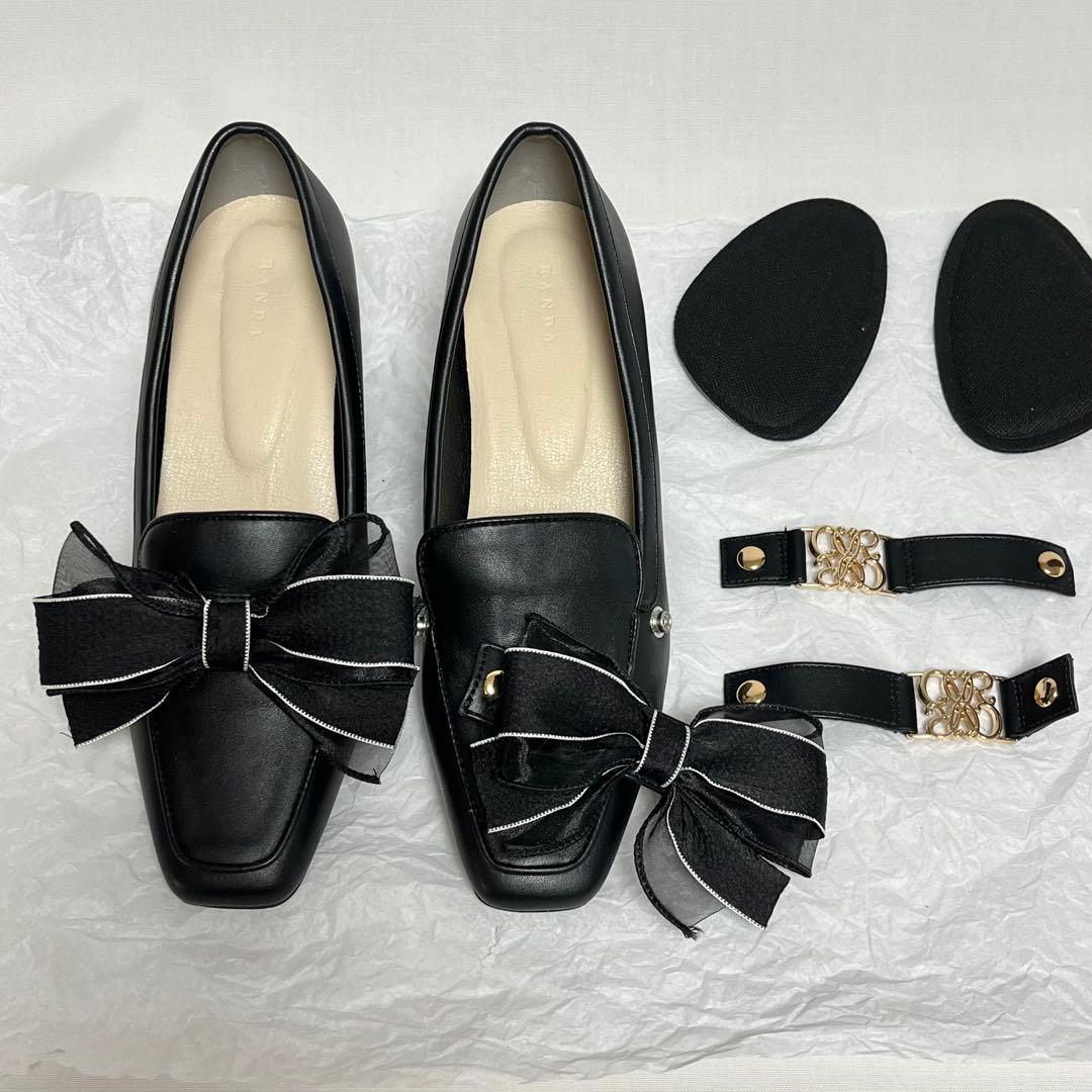 美品★RANDA 2WAYローファー Mサイズ＋中敷き★匿名配送