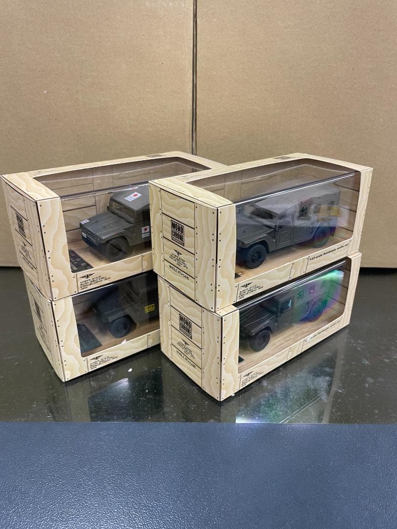 モノクローム JG02 1/43 陸上自衛隊 高機動車 4個セット ミニカー