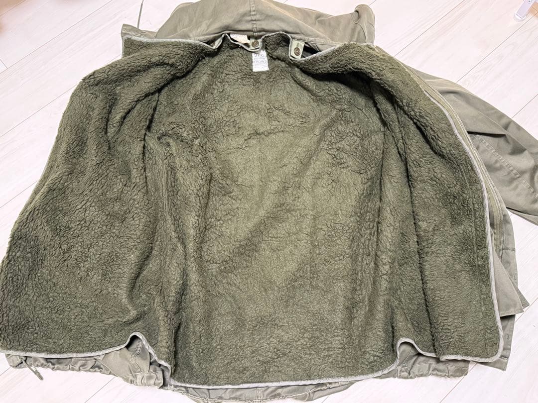 フランス軍 実物 70s ミリタリーモッズコート　ライナー付き M-65系