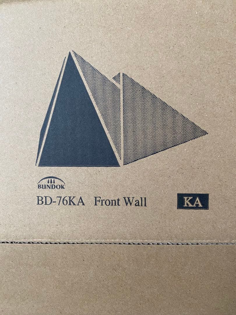 BUNDOK ソロティピー1TC フロントフラップ、二又ポールセット