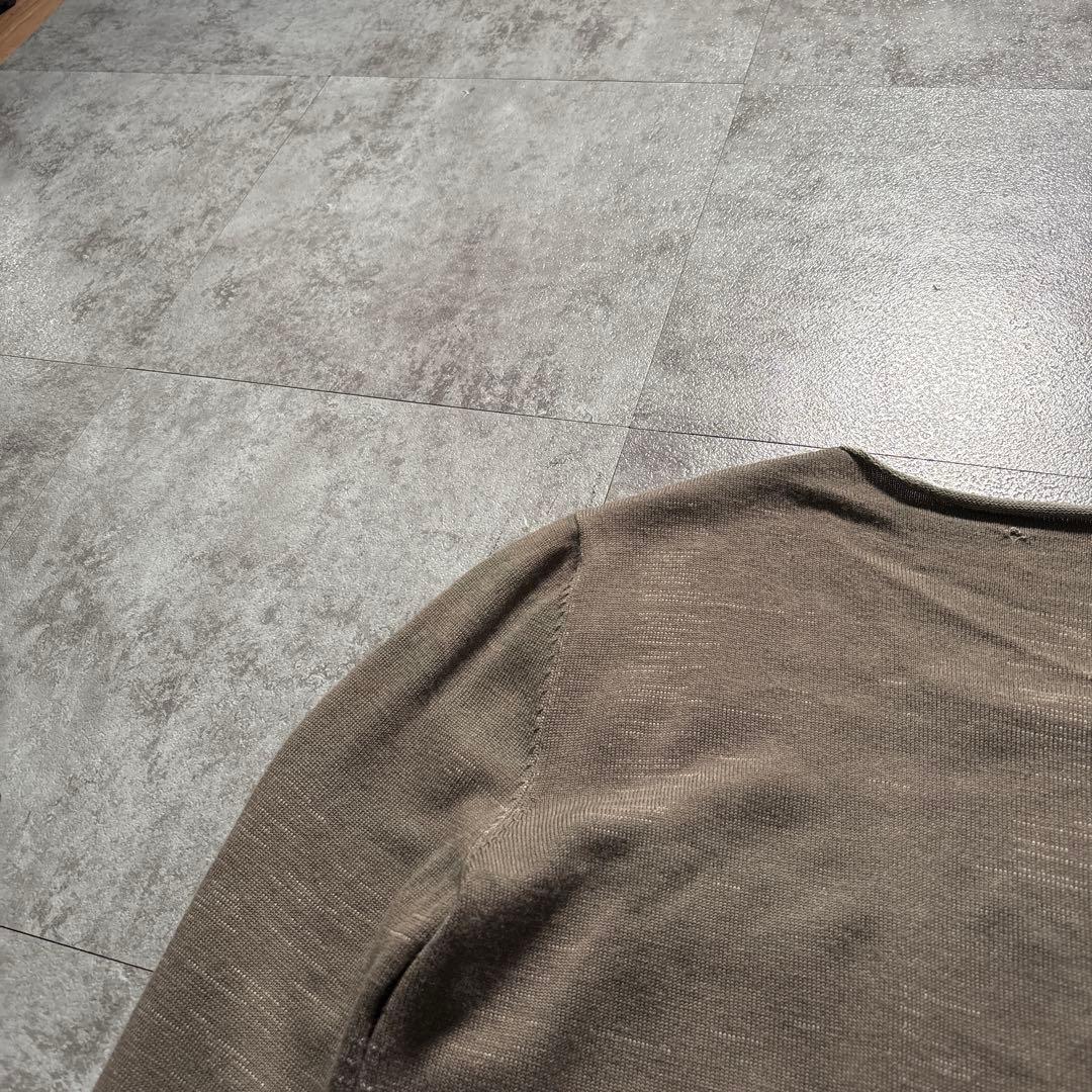 トップス label under construction reversible knit