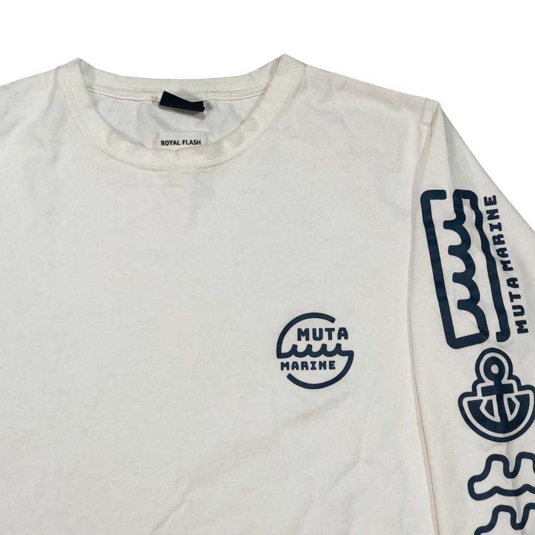 MUTA ムータ マリン 長袖 Tシャツ L ホワイト メンズ ゴルフ