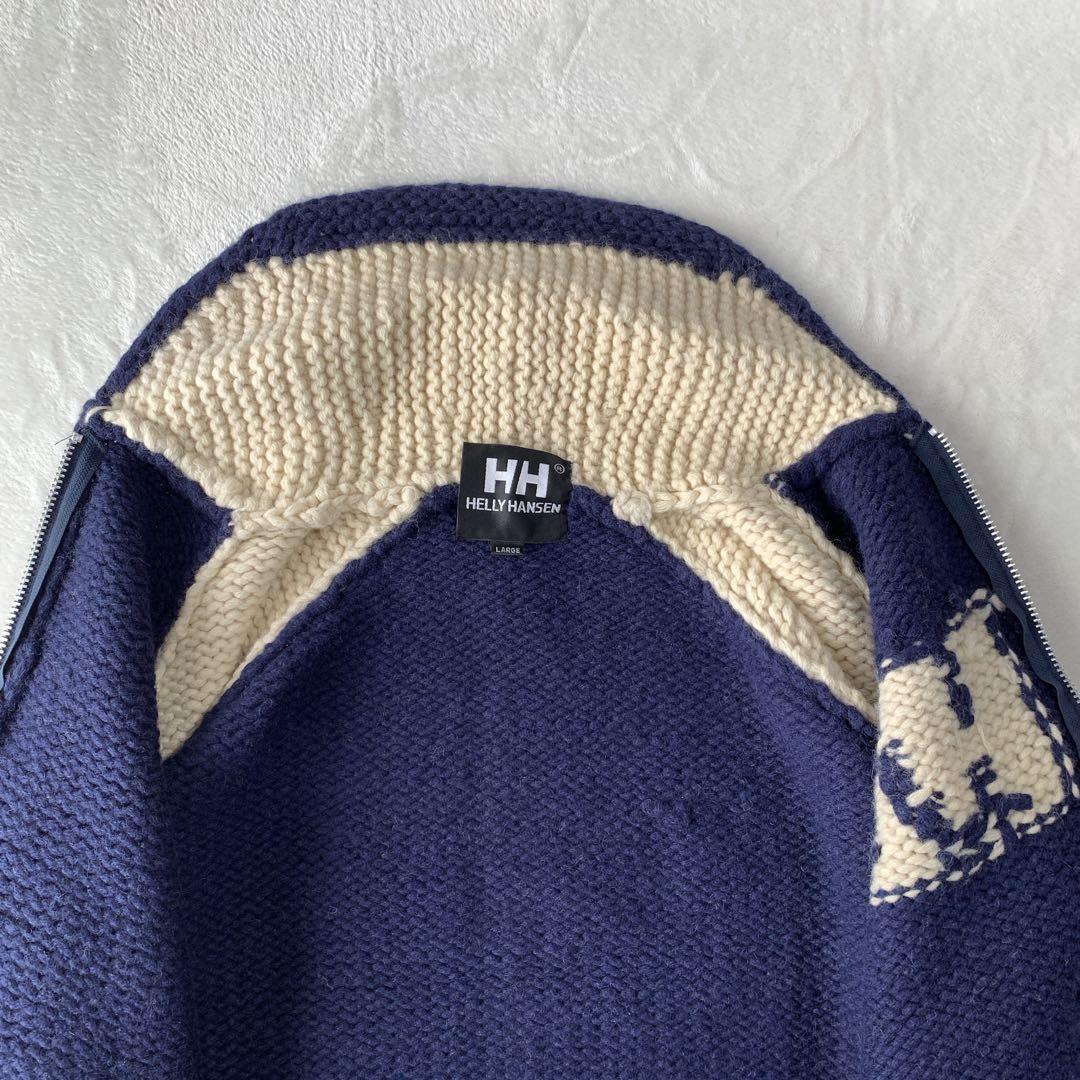 希少 HELLY HANSEN ヘリーハンセン カウチン ニット カーディガン