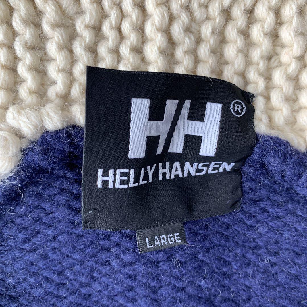 希少 HELLY HANSEN ヘリーハンセン カウチン ニット カーディガン