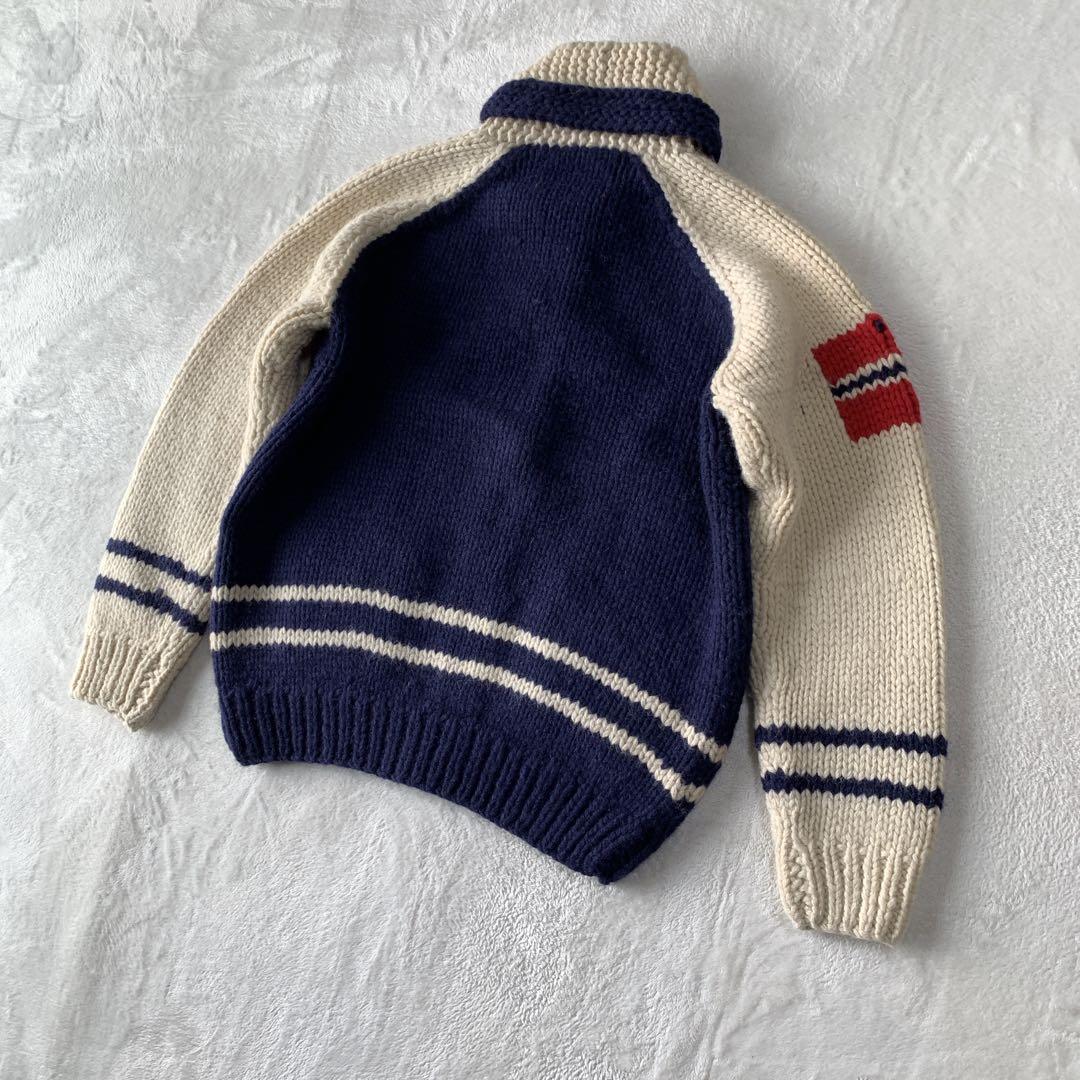 希少 HELLY HANSEN ヘリーハンセン カウチン ニット カーディガン