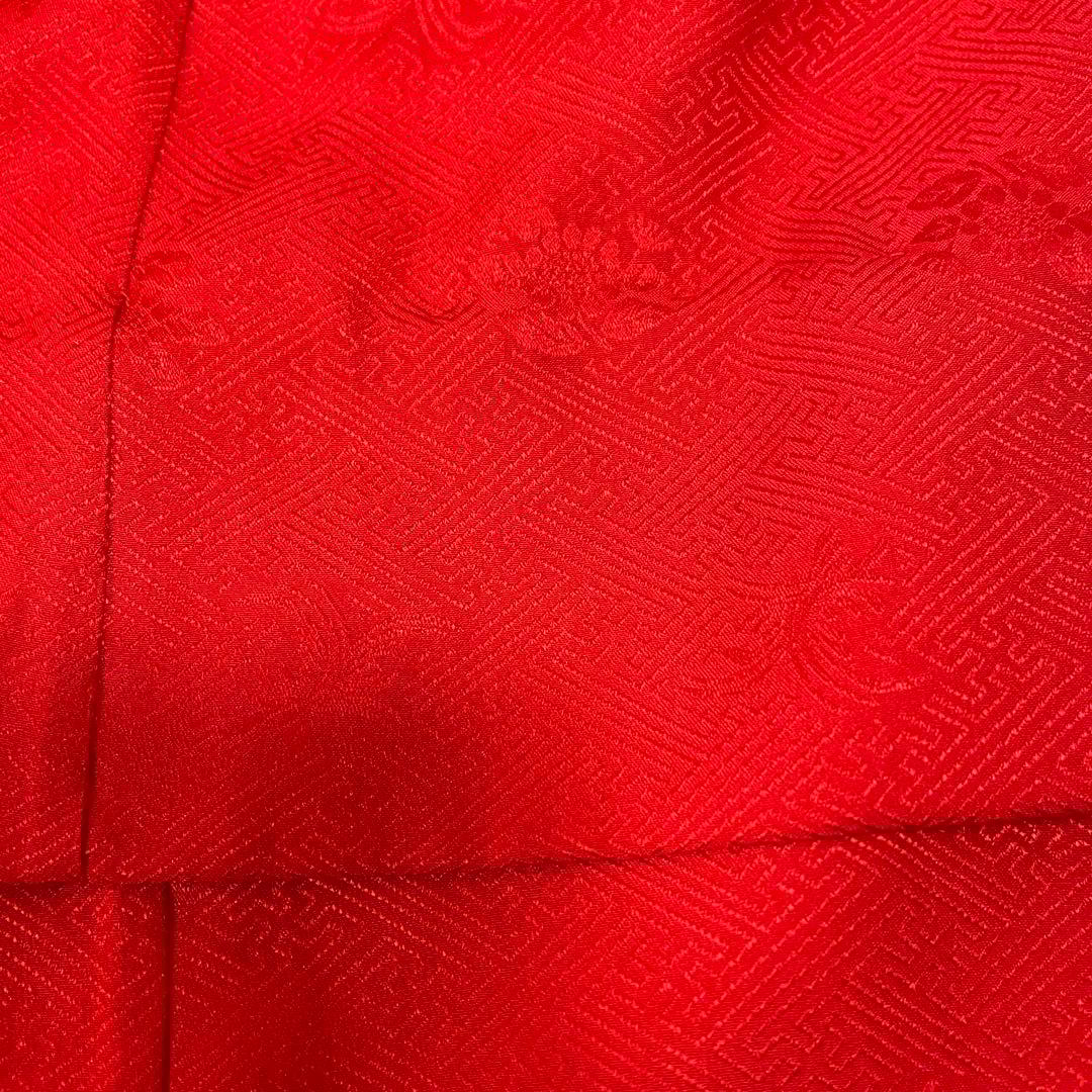 《七五三》3歳 正絹お着物セット 正絹被布 草履 バッグ 髪飾り付き