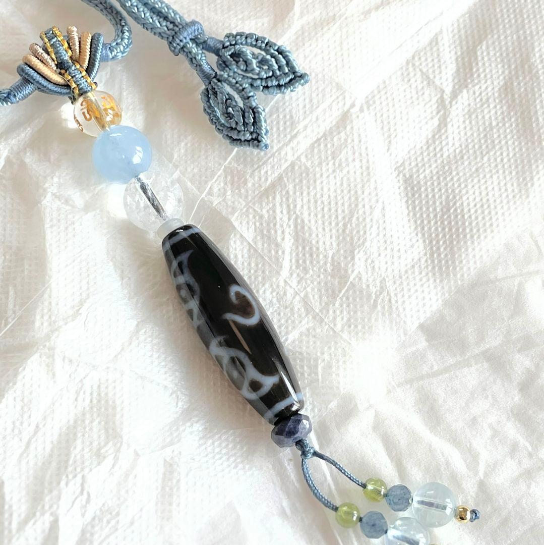 tabe1224様◆ご注文ご確認用 高級至純 佛龍眼梵字(卯)天珠 アクアマリン