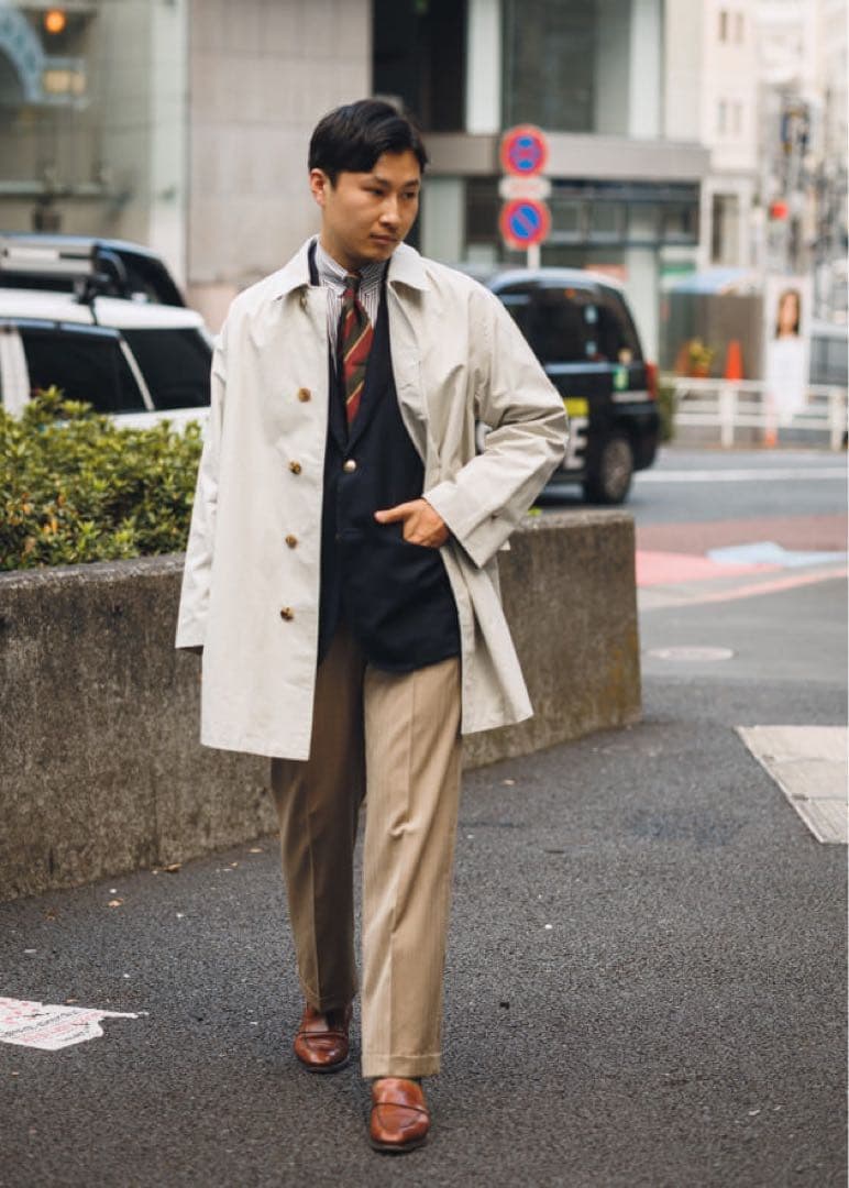 オーベルジュ×ブリッラ⭐️カーコート⭐️40⭐️ステンカラー23ssオイスターベージュ