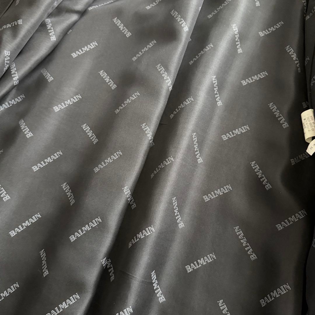 バルマン ロングコート カシミヤ混 アンゴラ混 ミンク襟 黒 9 - メルカリ