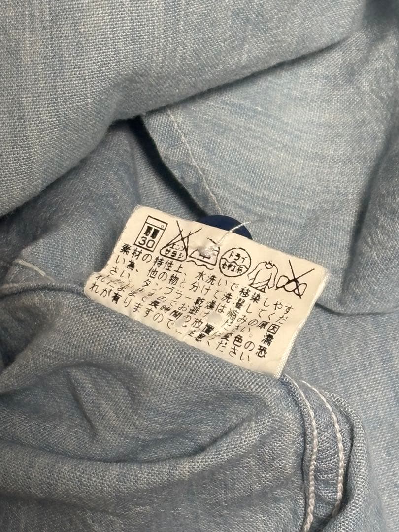 バズリクソンズ シャンブレーシャツ ステンシル u.s.navy Lサイズ