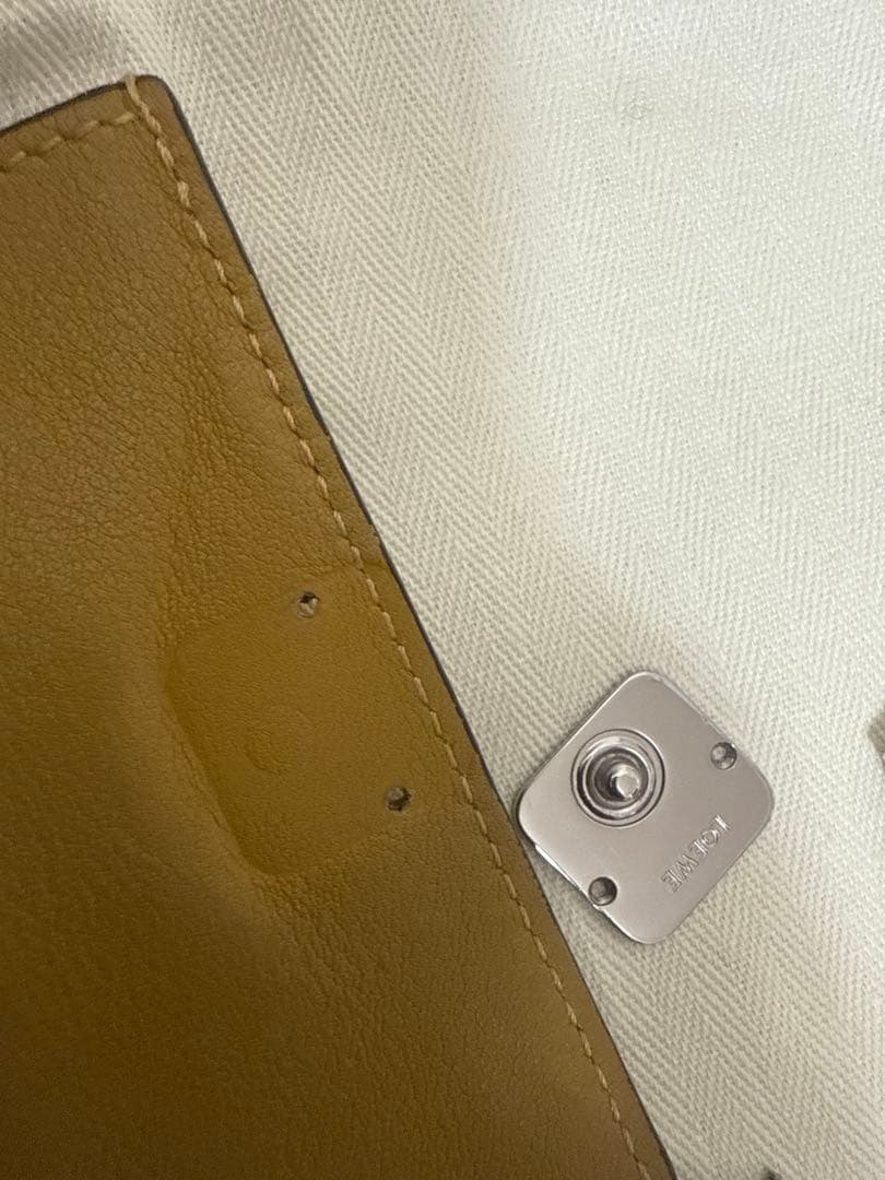 LOEWE 2つ折り財布 レディース イエロー 正規品