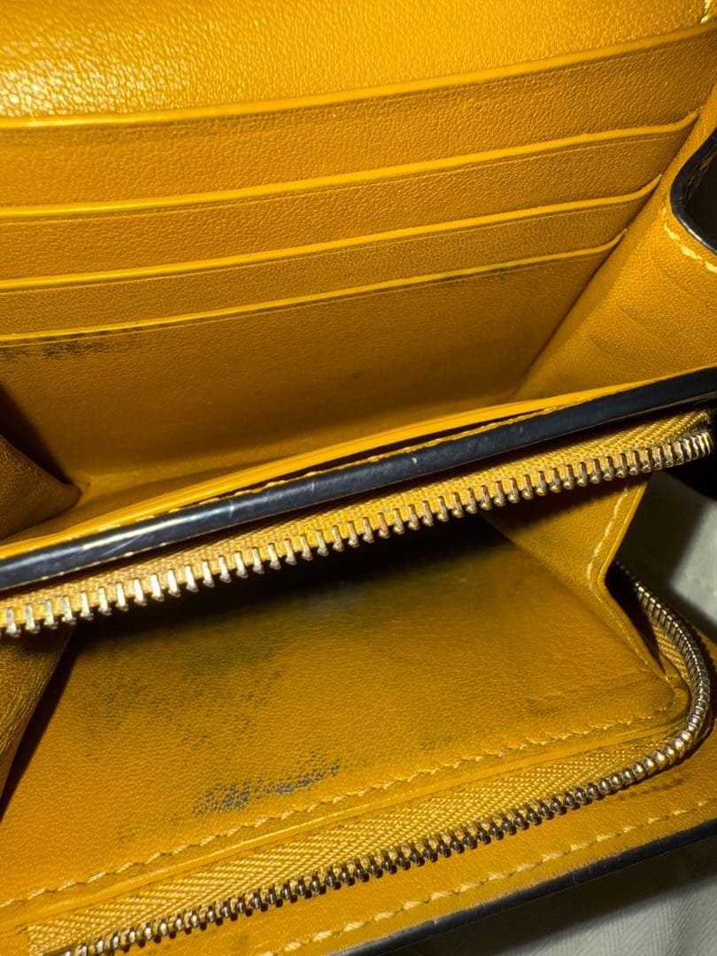 LOEWE 2つ折り財布 レディース イエロー 正規品