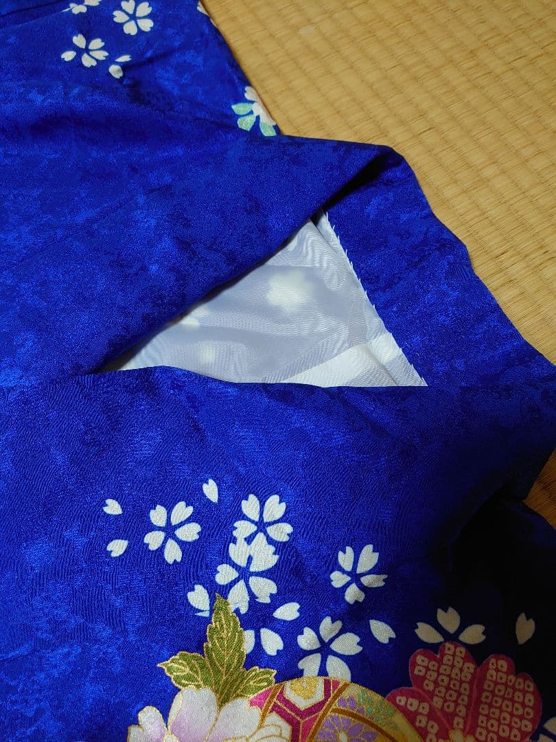 成人式　結婚式　振袖　単品　ブルー/青