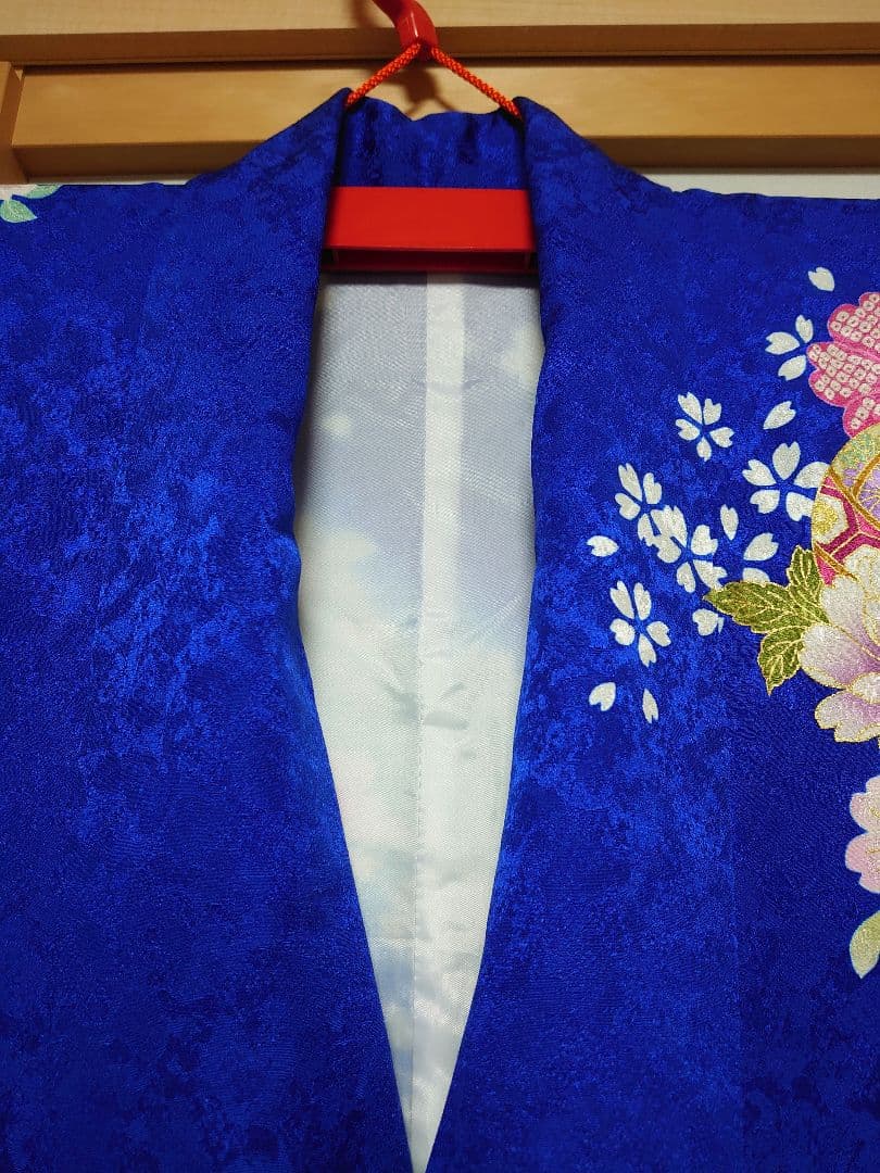 成人式　結婚式　振袖　単品　ブルー/青