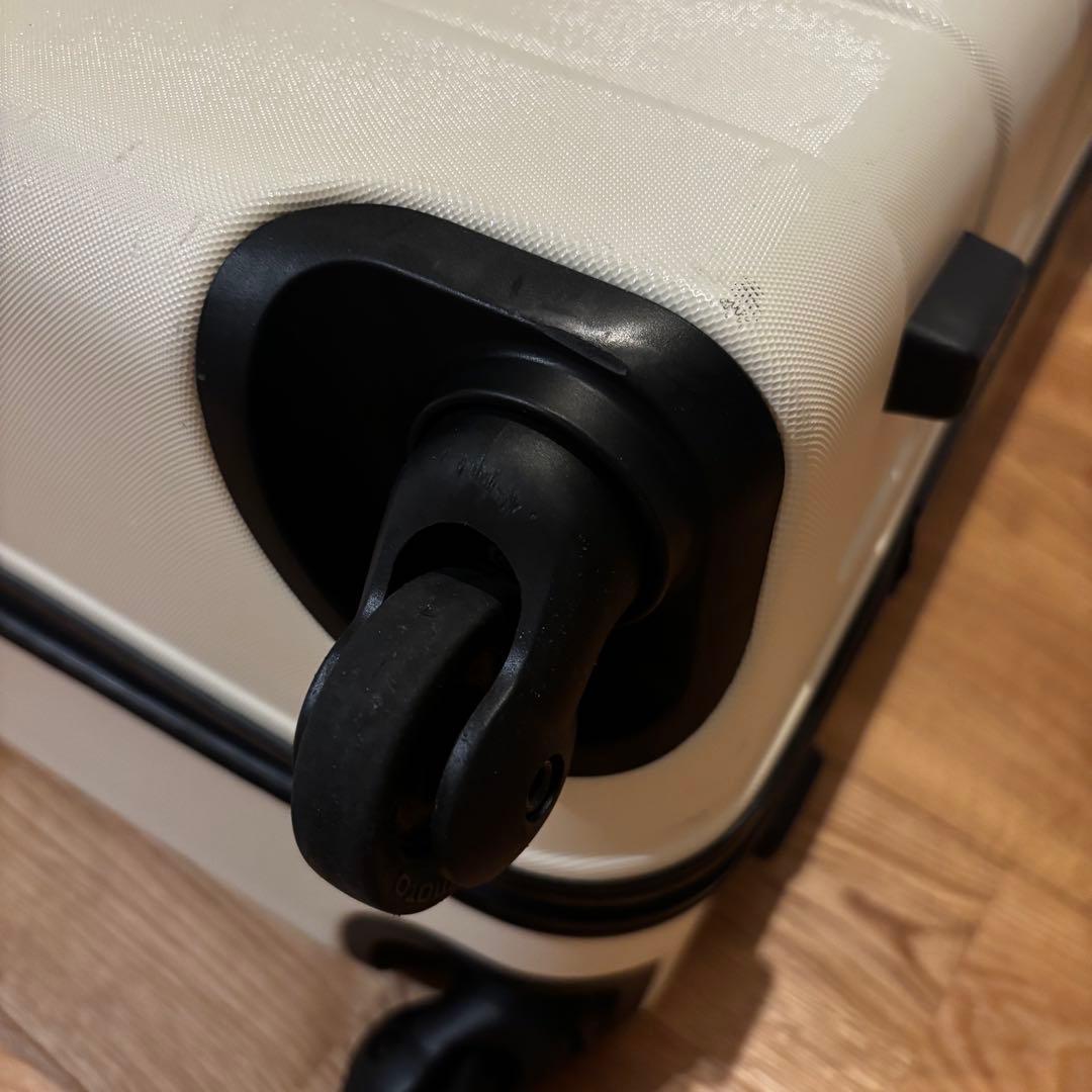 無印良品　ハードキャリー　大型(85L) 白　仕切り付き　取扱説明書付き