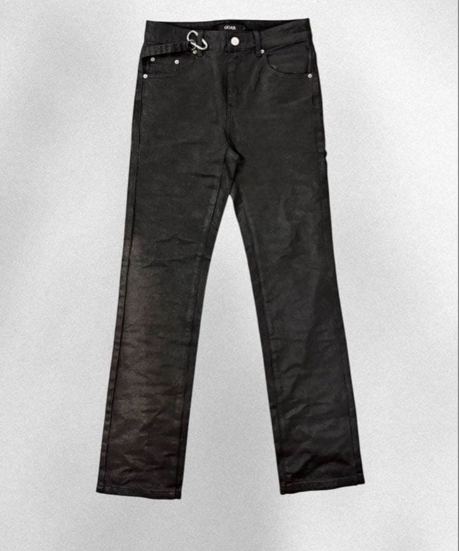 goar.archive strapped straight oil pants - メルカリ