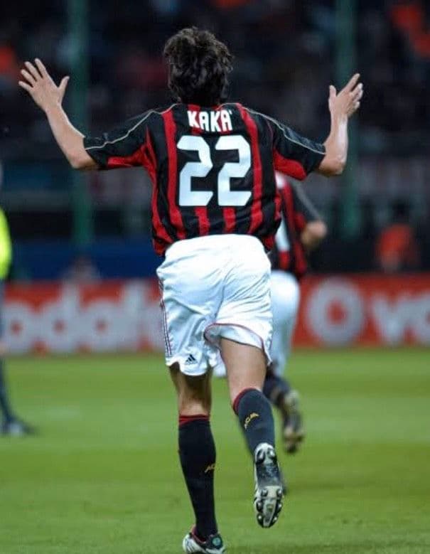 06-07 ACミラン　カカ　アディダスオフィシャル　CL仕様ユニフォーム