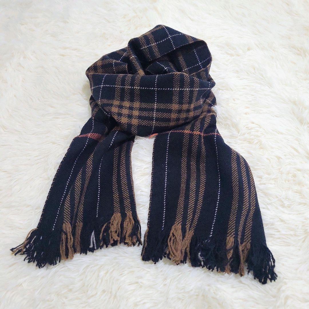 新品・未使用✨ マーガレットハウエル マフラー 英国製 ウール100% チェック