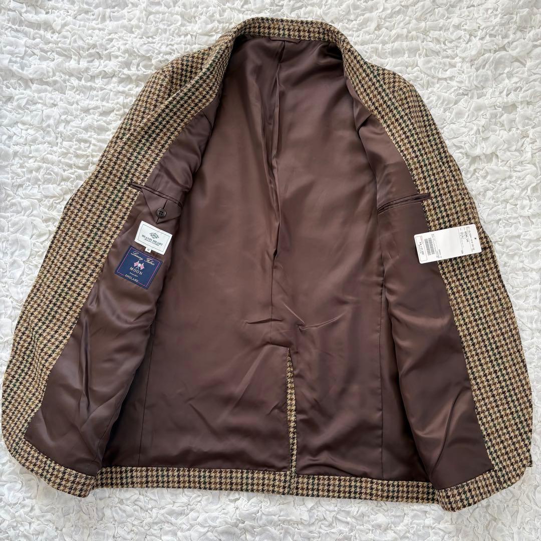 新品BEAMS HEART MOON社生地 ガンクラブチェックツイードジャケット